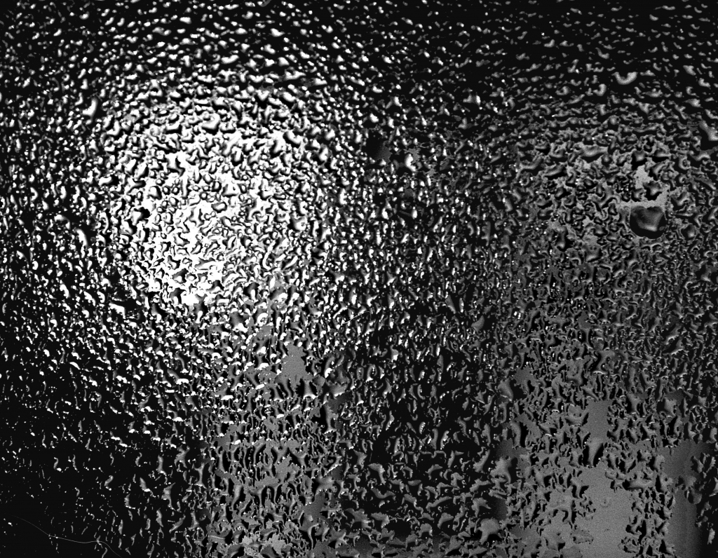 Ice On Window, b&w, 1985