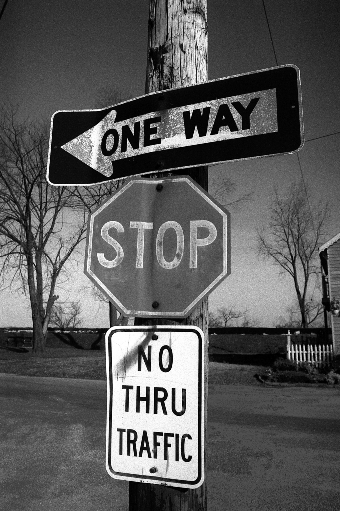 Signs On Signs, b&w, 1986