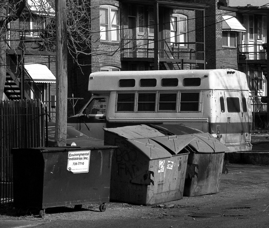 Takin' Out The Recycle, b&w, 1985